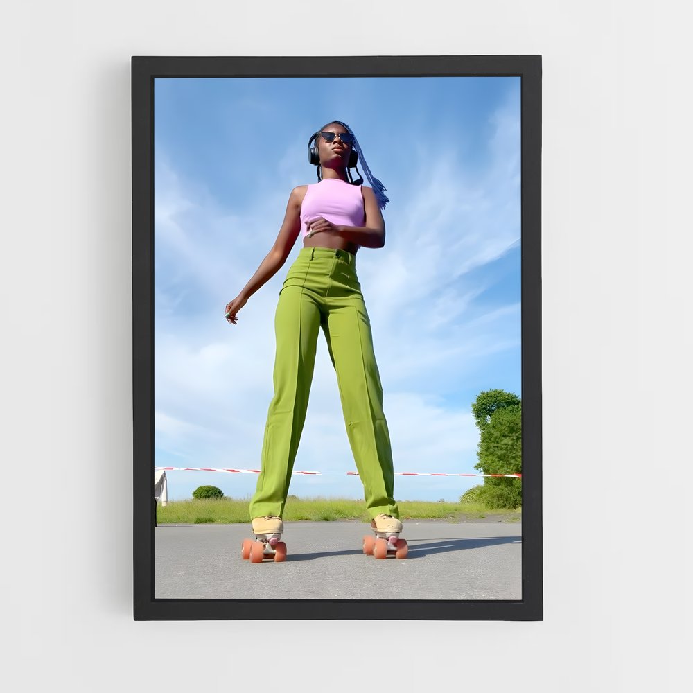 Poster Oumi de janta – affiche Roller (vue 2)